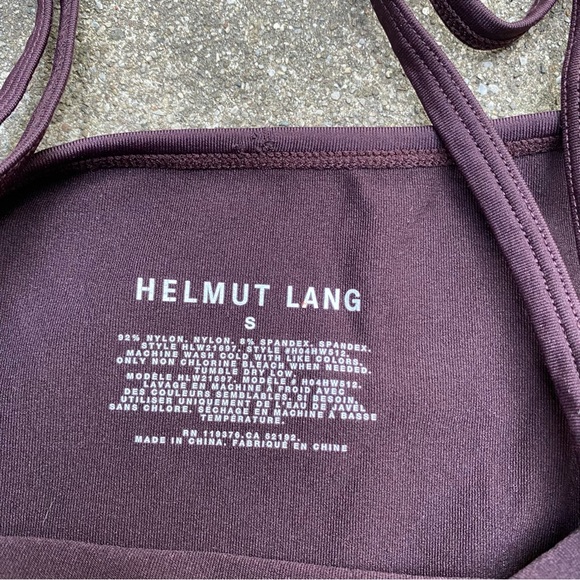 Helmut Lang Burgundy Tank Top S - Picture 2 of 7